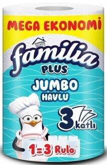 Familia Plus Jumbo 1=3 Kağıt Havlu Kağıt Havlu kullananlar yorumlar